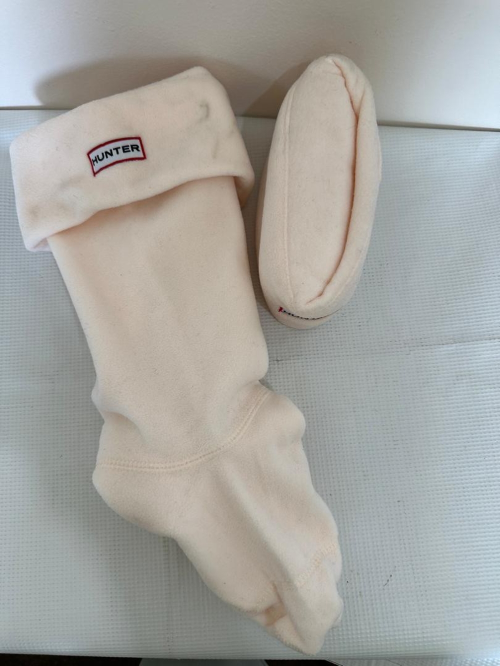 Hunter Men's Black and Cream Boot Socks with Fold-Over Cuff - Picture 2 of 6